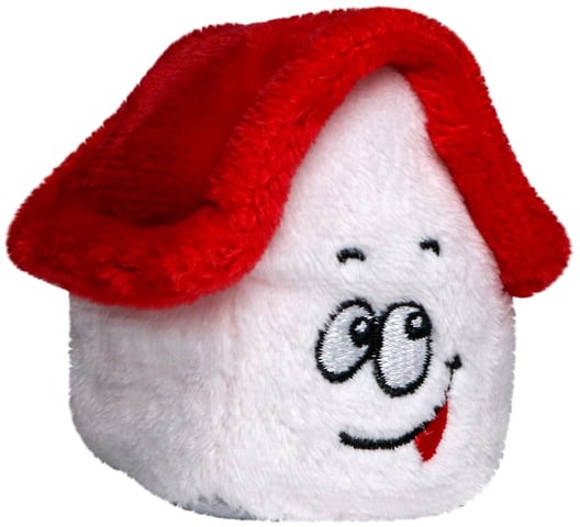 Schmoozies® Haus, weiß/rot, one size