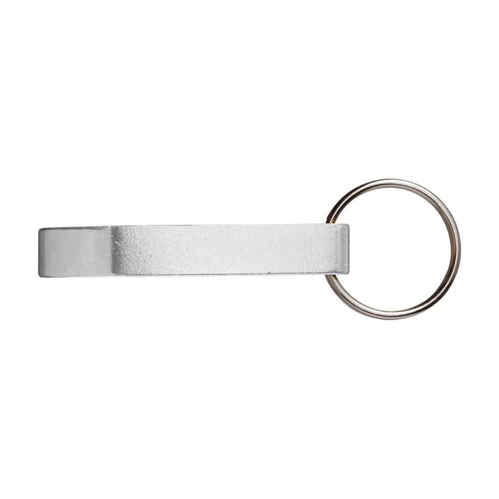 Schlüsselanhänger mit Flaschenöffner Felix - Silber