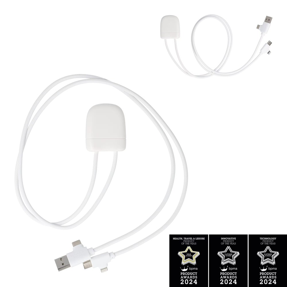 4034 - Xoopar Ice-Tag Kabel wird mit Find My Tracker geliefert - weiss