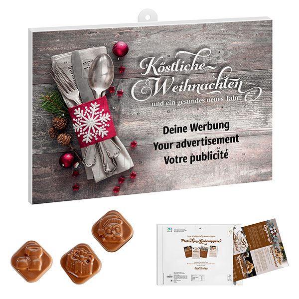 Werbeeinleger Adventskalender - personalisierbares STANDARDMOTIV