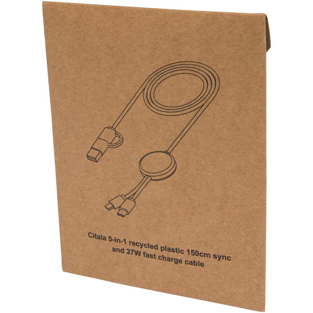 Citala 150 cm 5-in-1 Kabel aus recyceltem Kunststoff für Datenübertragung und 27W Schnellladung