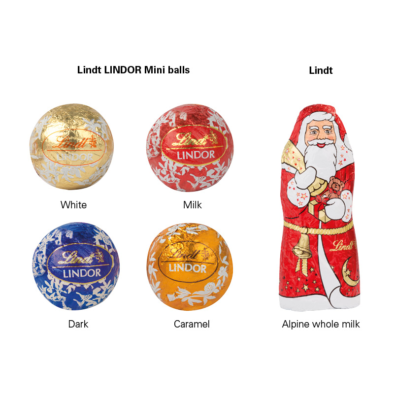 Adventskalender rund, Lindt Mischung Adventskalender rund, Lindt Mischung
