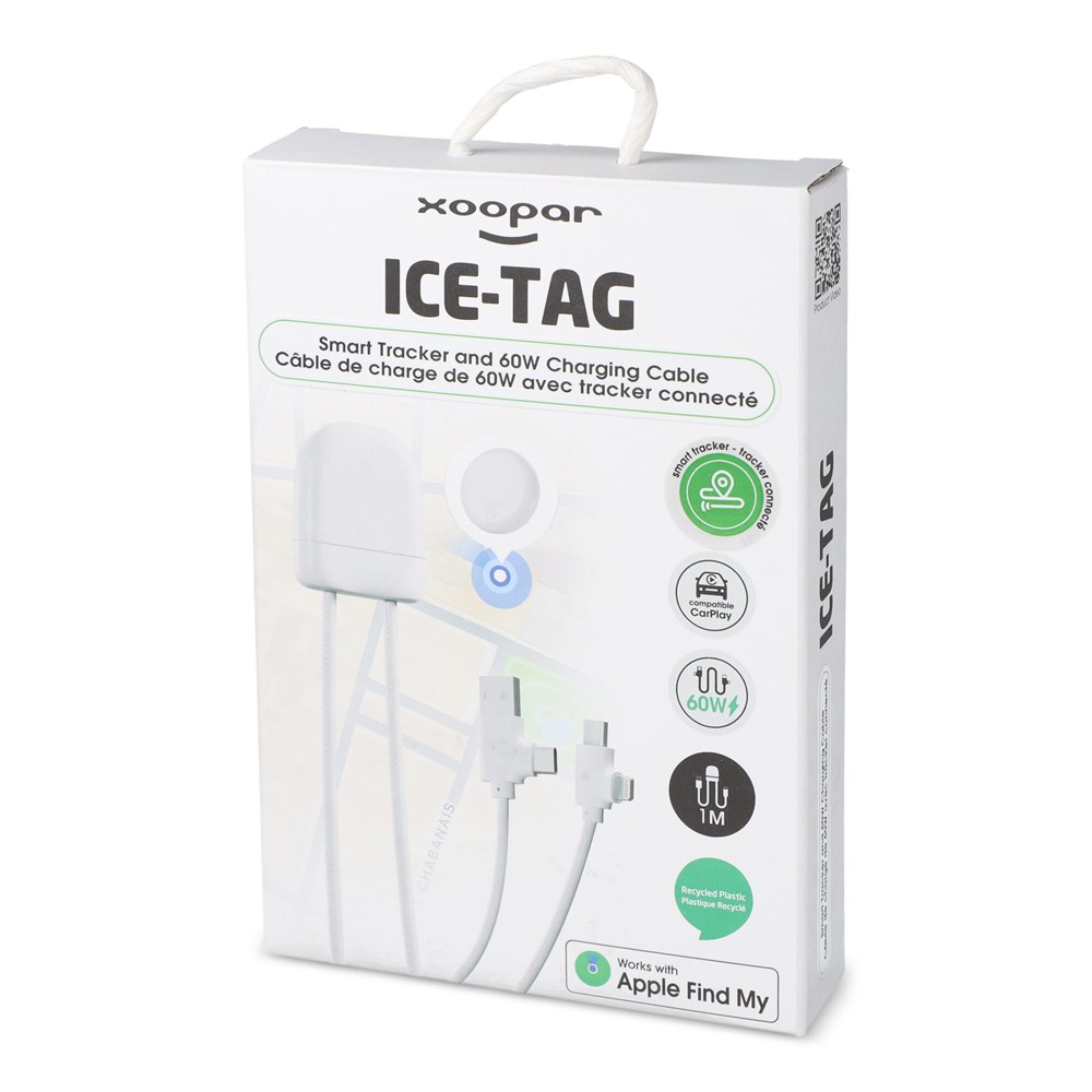 4034 - Xoopar Ice-Tag Kabel wird mit Find My Tracker geliefert