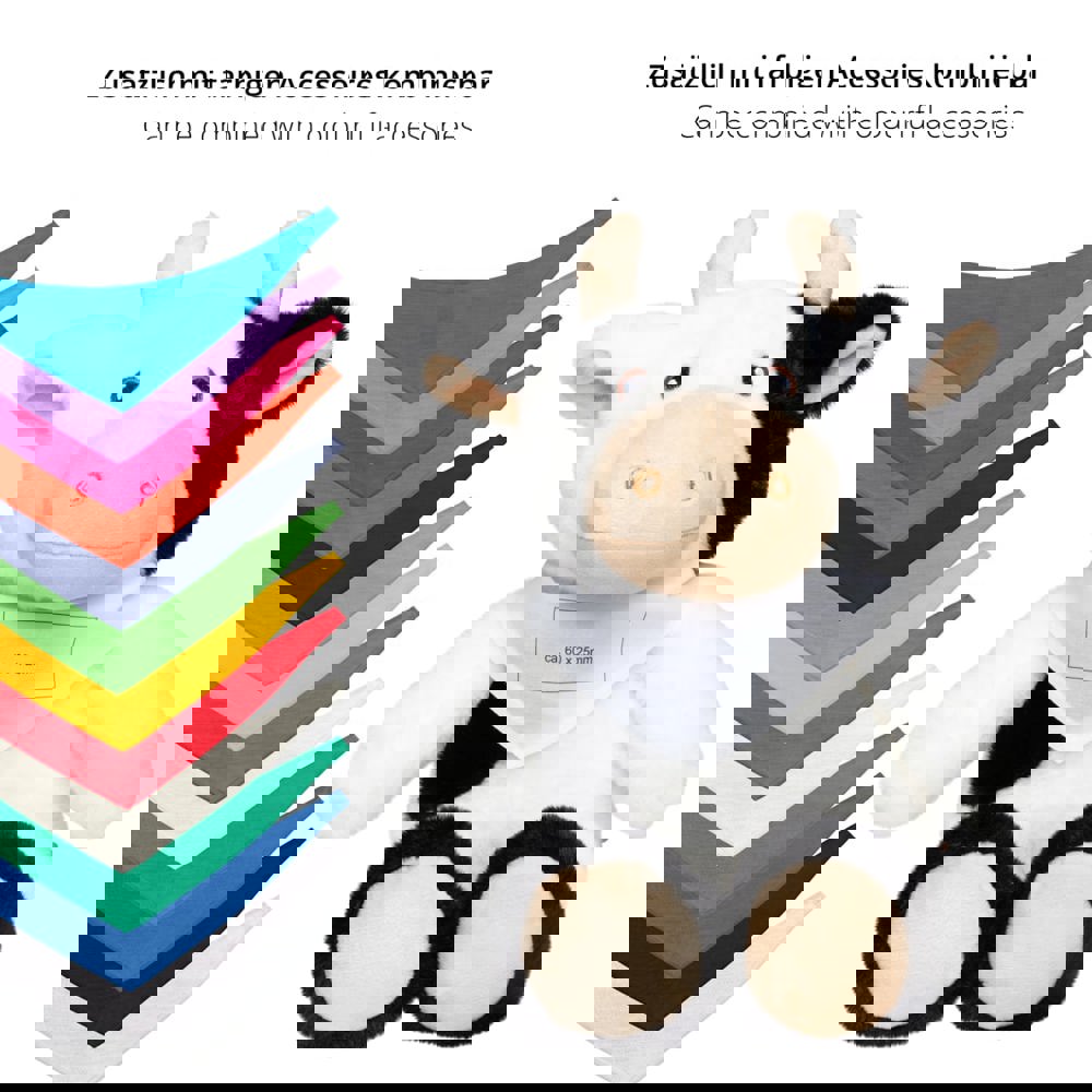 RecycelKuh, schwarz/weiß, M