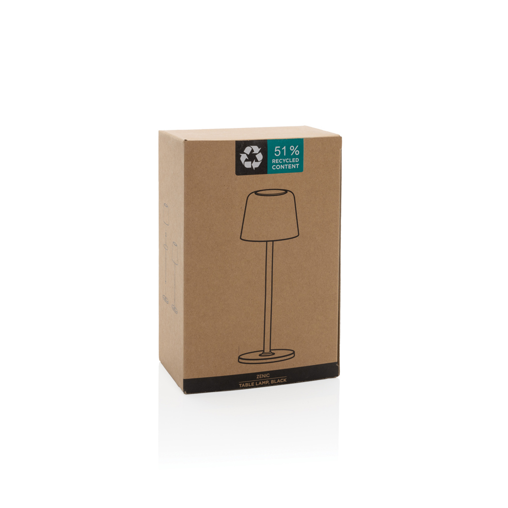 Zenic USB Tischleuchte aus RCS recyceltem Kunststoff