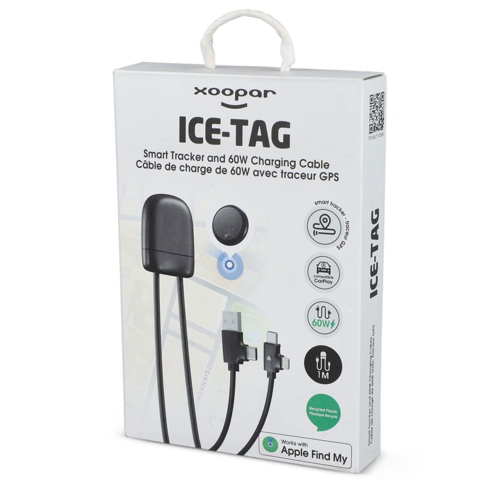 4034 - Xoopar Ice-Tag Kabel wird mit Find My Tracker geliefert