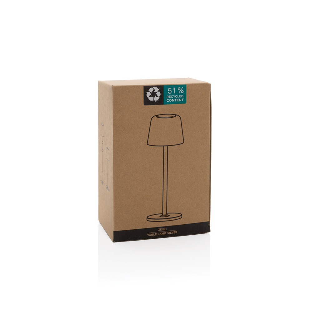 Zenic USB Tischleuchte aus RCS recyceltem Kunststoff